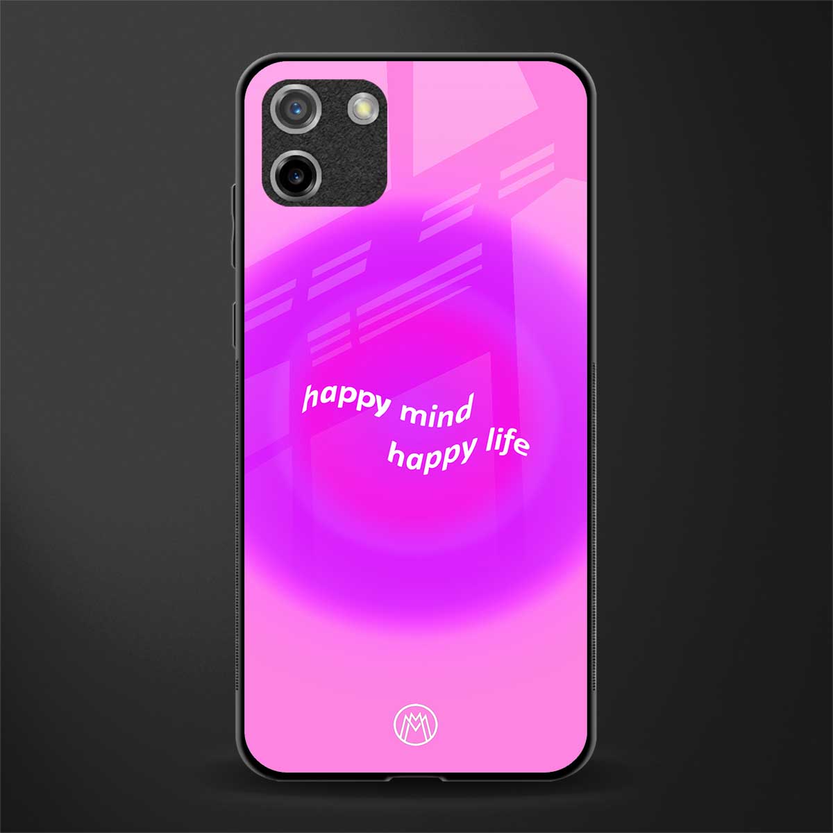 happy mind glass case for realme c11 image