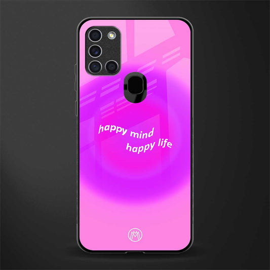 happy mind glass case for samsung galaxy a21s image