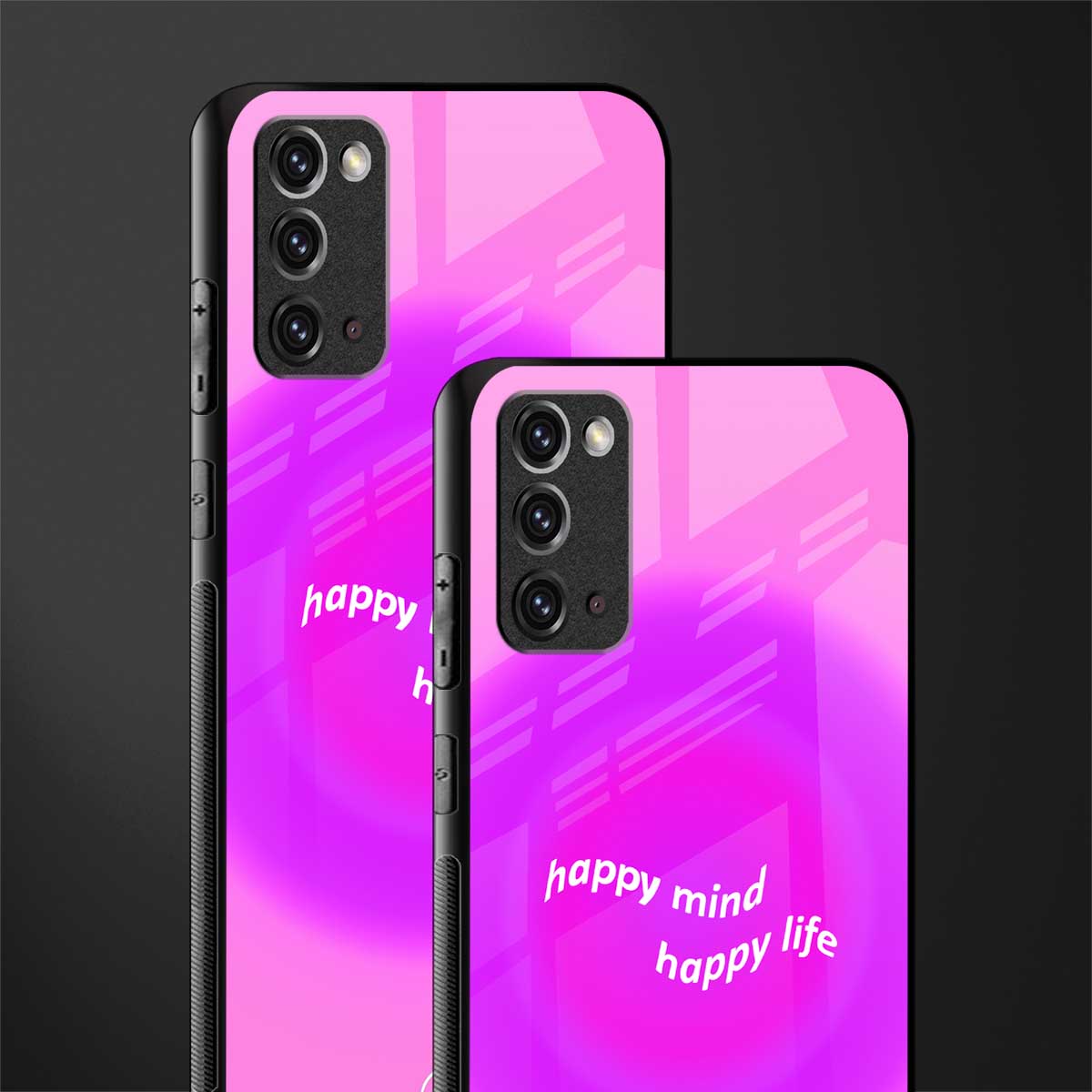 happy mind glass case for samsung galaxy note 20 image-2