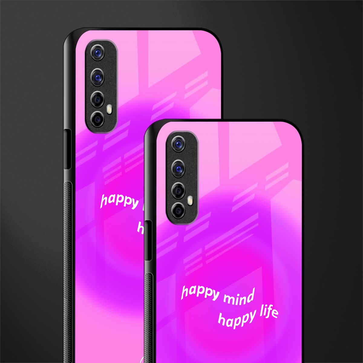 happy mind glass case for realme 7 image-2