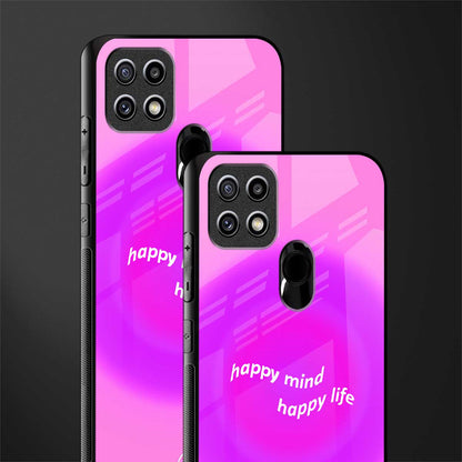happy mind glass case for oppo a15s image-2