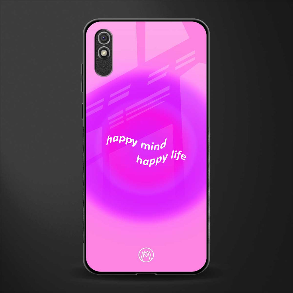 happy mind glass case for redmi 9i image