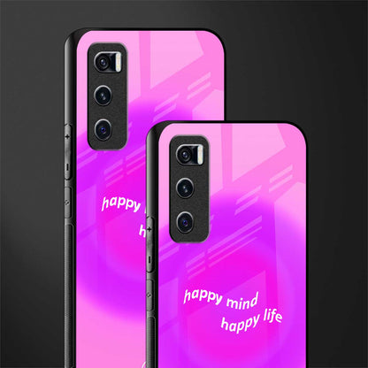 happy mind glass case for vivo v20 se image-2