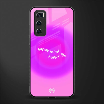 happy mind glass case for vivo v20 se image