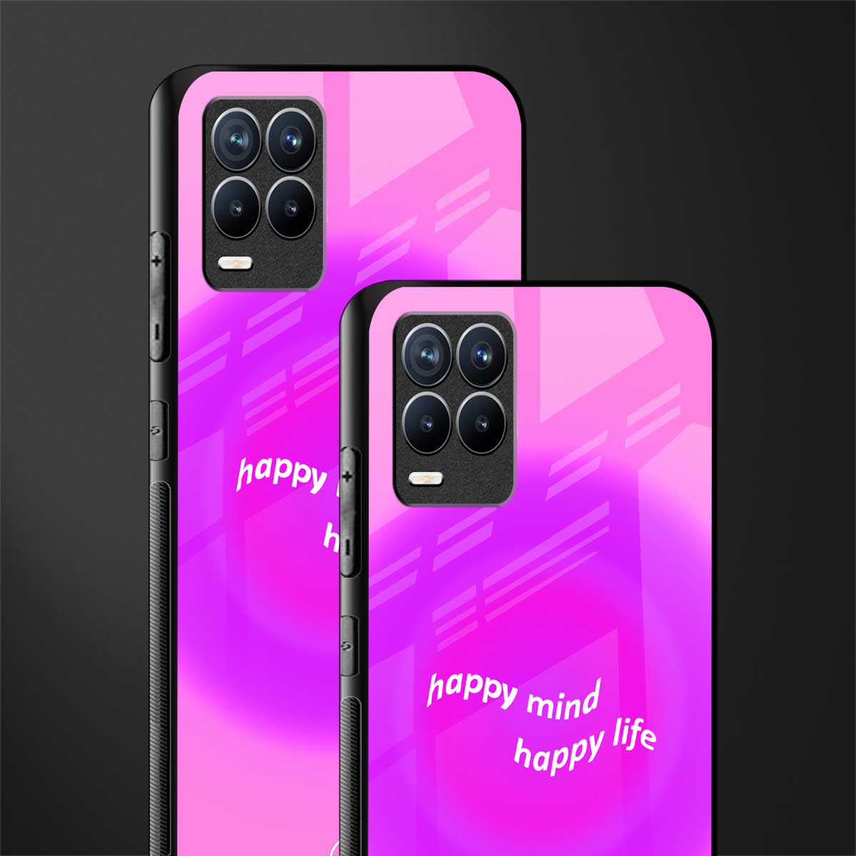 happy mind glass case for realme 8 pro image-2