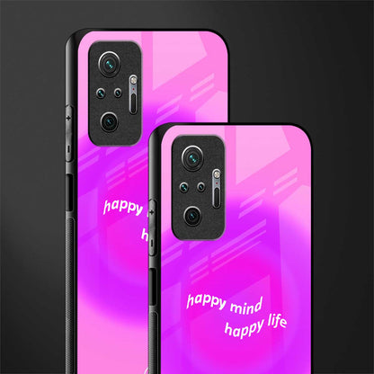 happy mind glass case for redmi note 10 pro max image-2