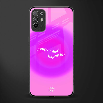 happy mind glass case for oppo f19 pro plus image