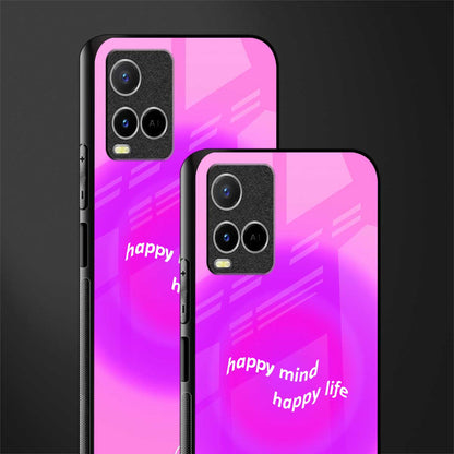 happy mind glass case for vivo y33s vivo y33t image-2