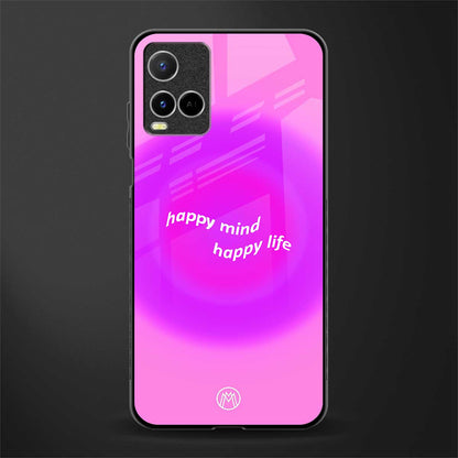 happy mind glass case for vivo y21 image