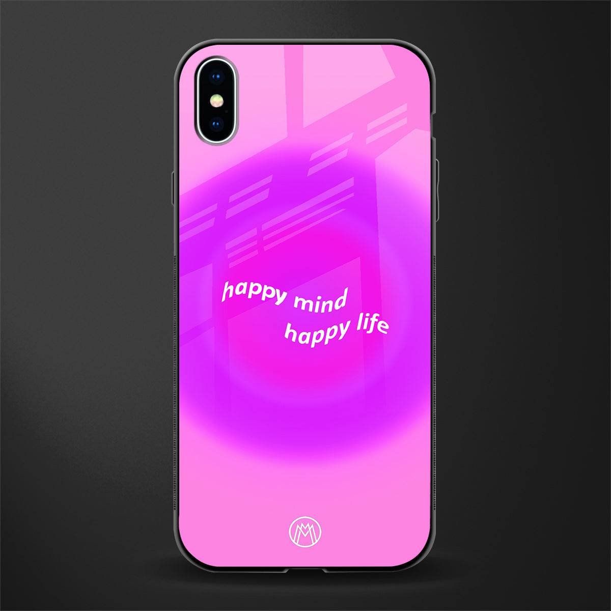 happy mind glass case for iphone xs max image