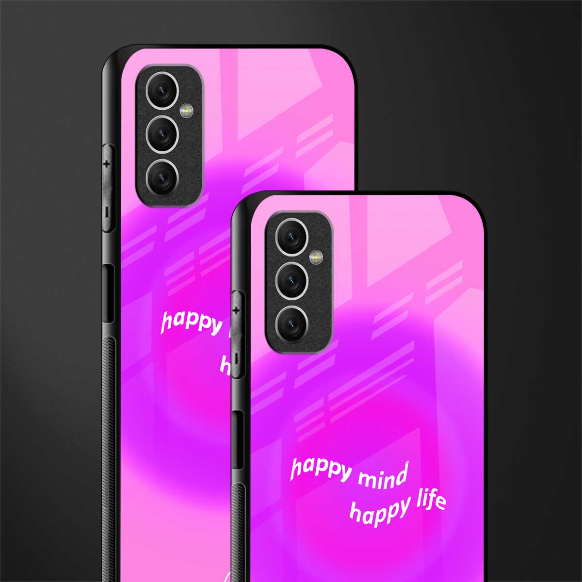 happy mind glass case for samsung galaxy m52 5g image-2