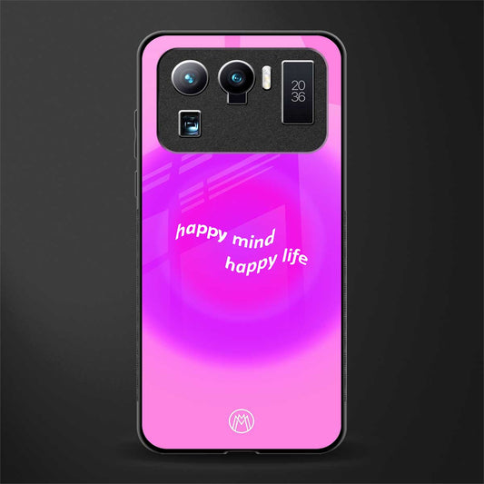 happy mind glass case for mi 11 ultra 5g image