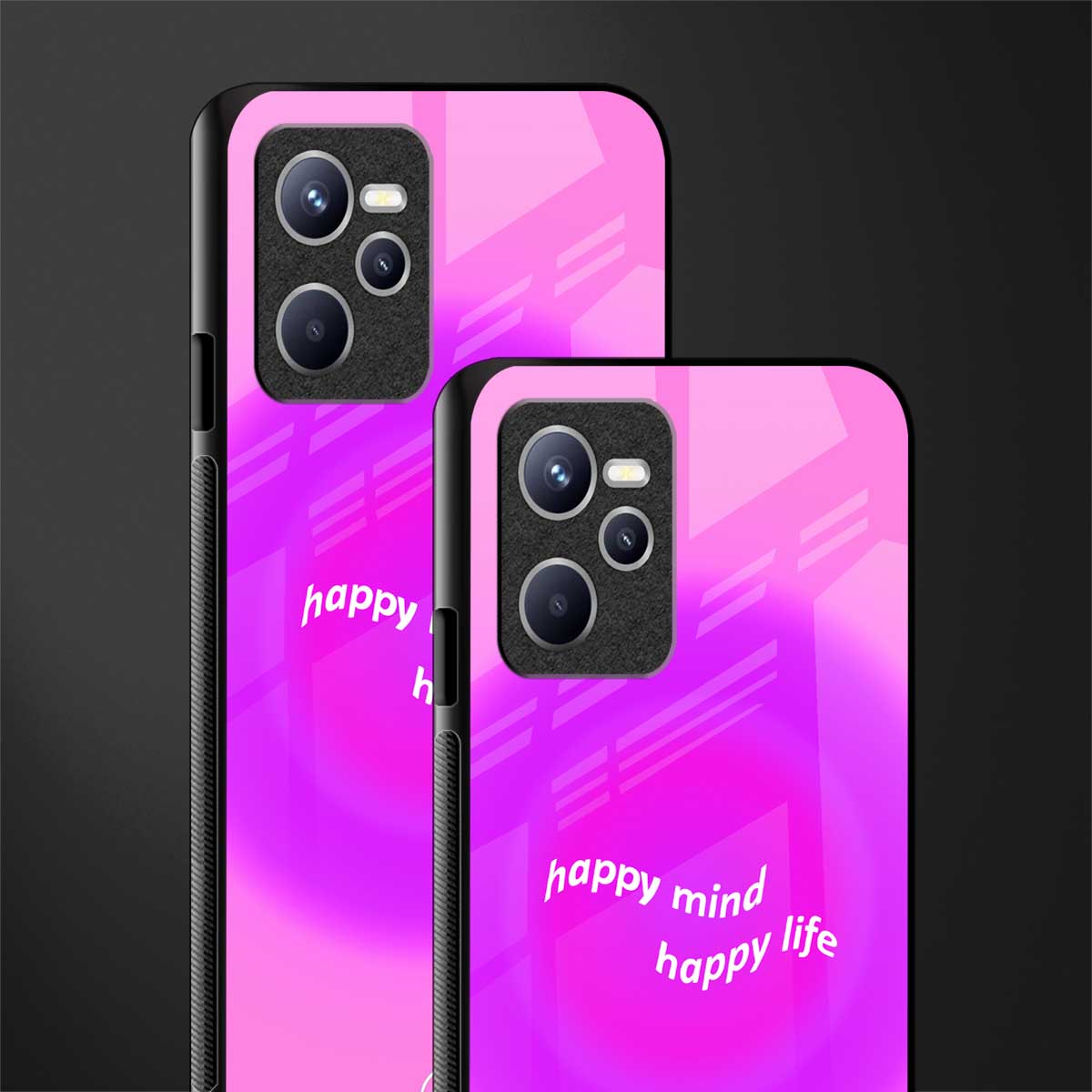 happy mind glass case for realme c35 image-2