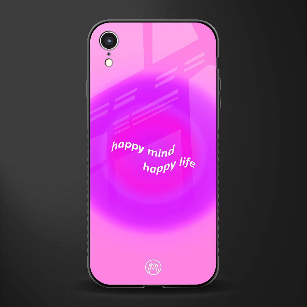 happy mind glass case for iphone xr image