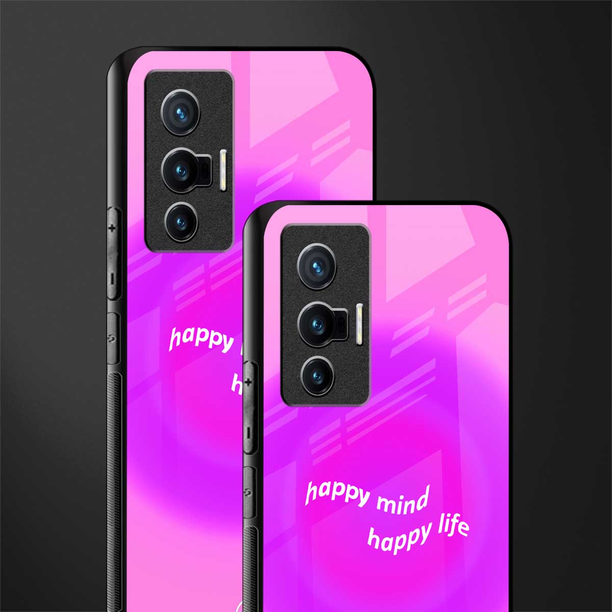 happy mind glass case for vivo x70 image-2