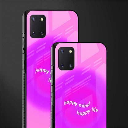 happy mind glass case for samsung a81 image-2