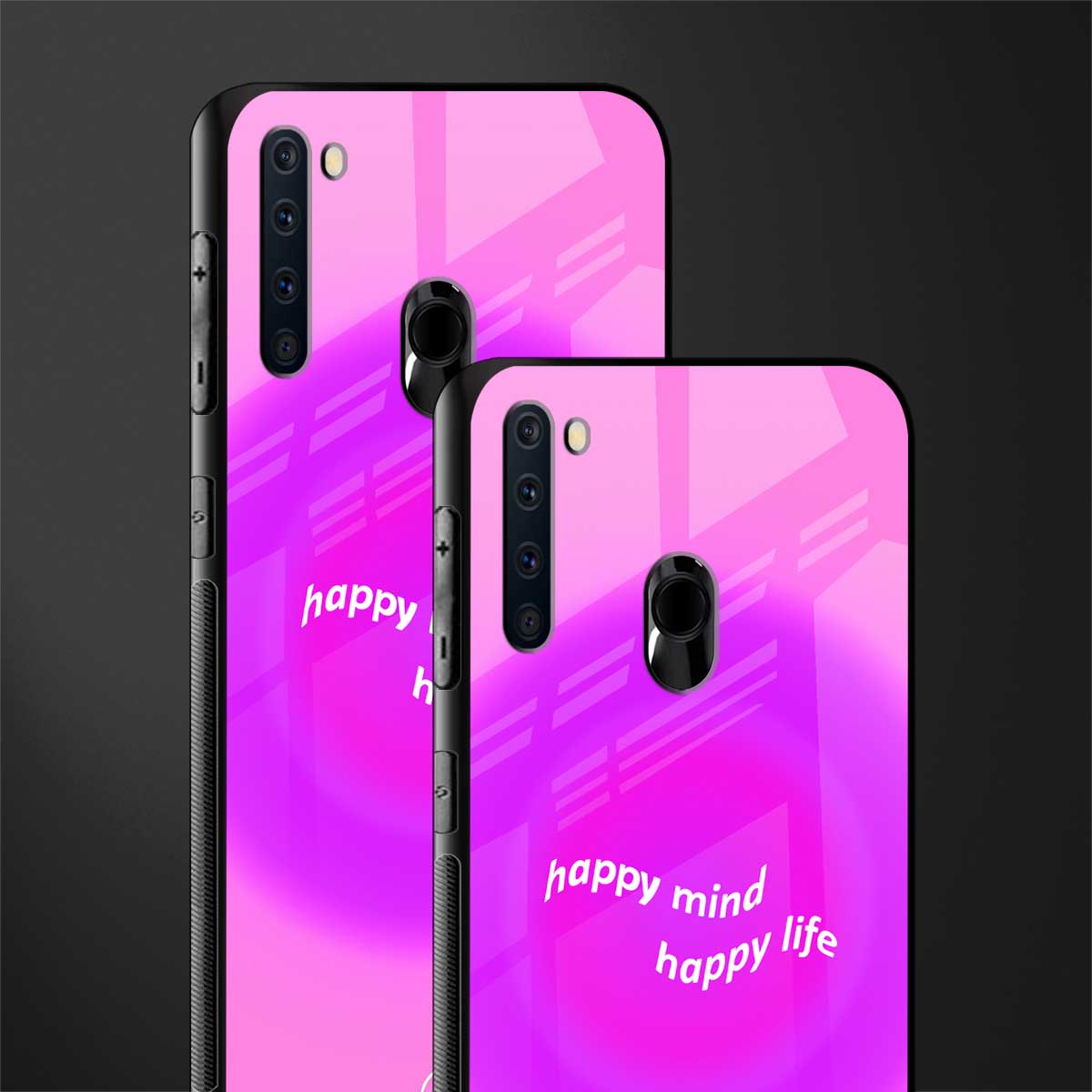 happy mind glass case for samsung a21 image-2