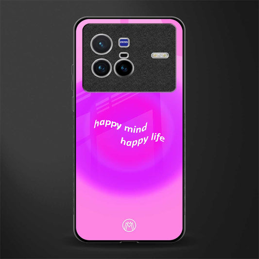 happy mind glass case for vivo x80 image