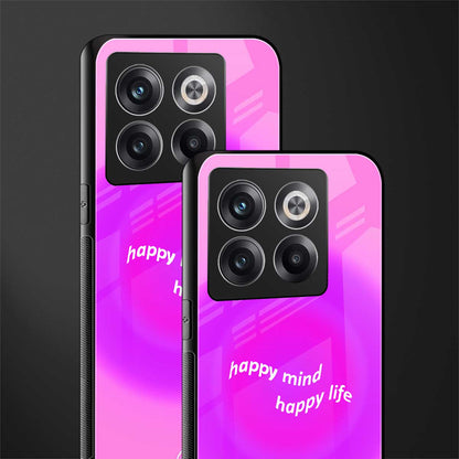 happy mind back phone cover | glass case for oneplus 10t