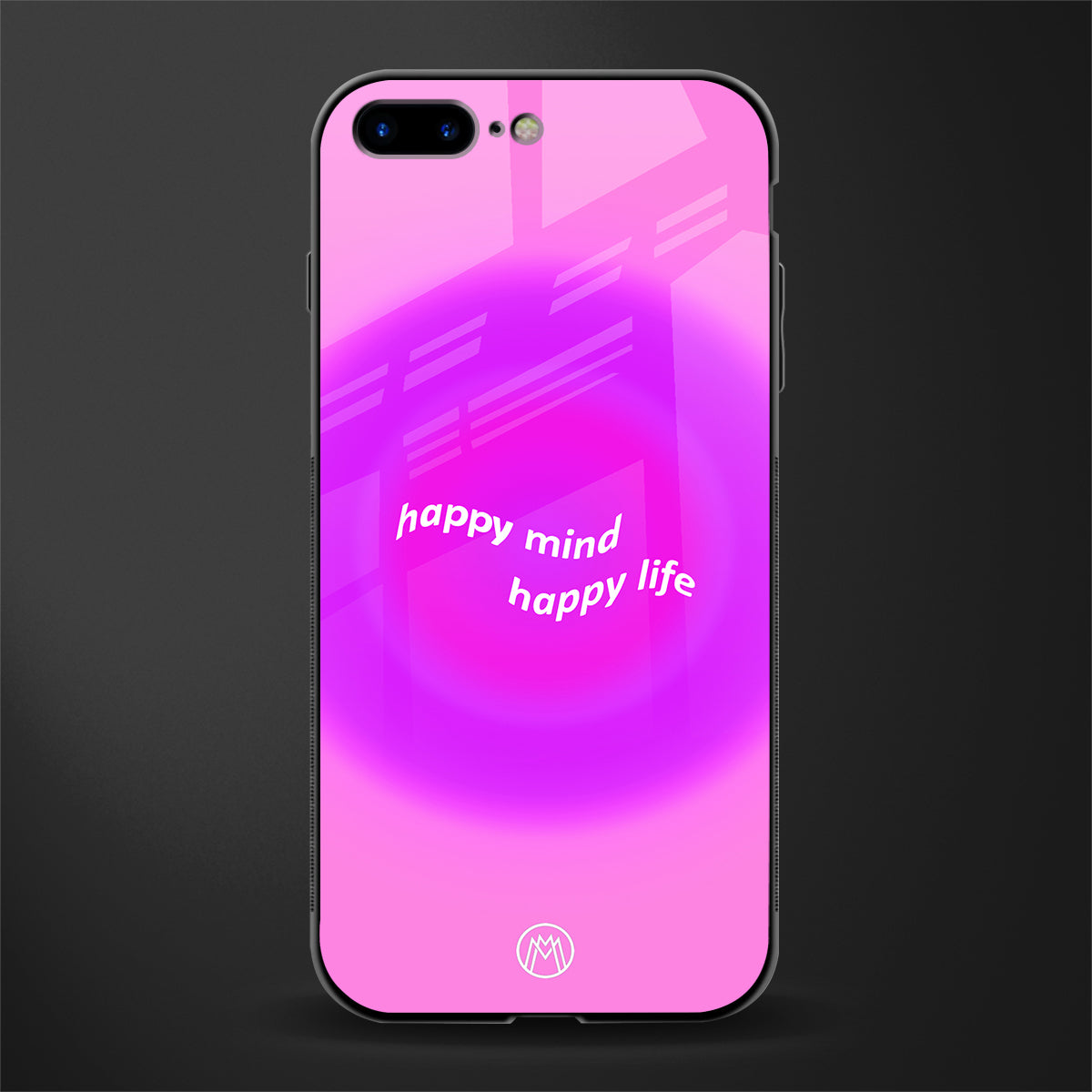 happy mind glass case for iphone 8 plus image
