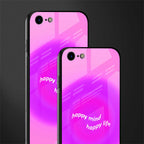happy mind glass case for iphone se 2020 image-2