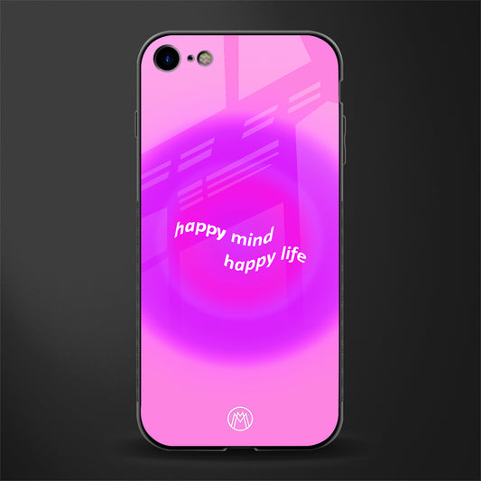 happy mind glass case for iphone 8 image