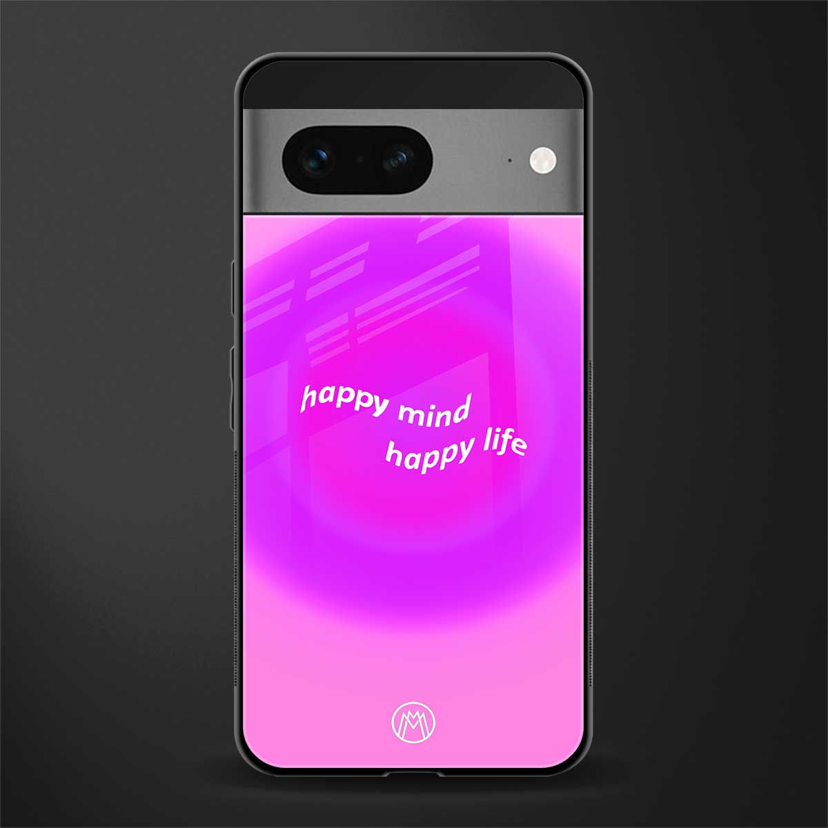 happy mind back phone cover | glass case for google pixel 7