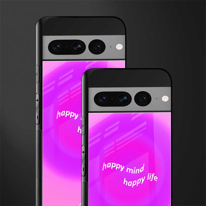 happy mind back phone cover | glass case for google pixel 7 pro