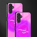 happy mind back phone cover | glass case for samsun galaxy a24 4g