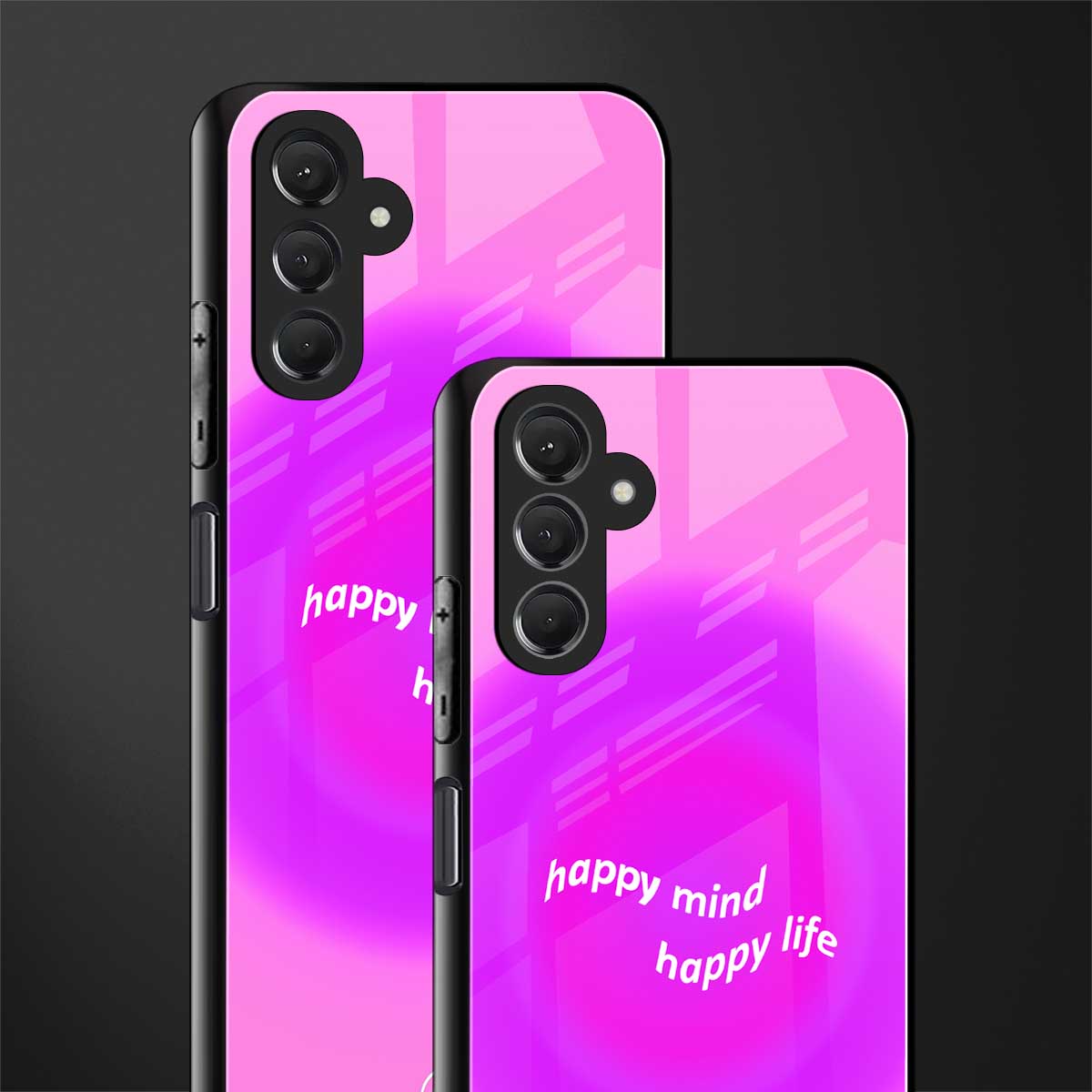 happy mind back phone cover | glass case for samsun galaxy a24 4g