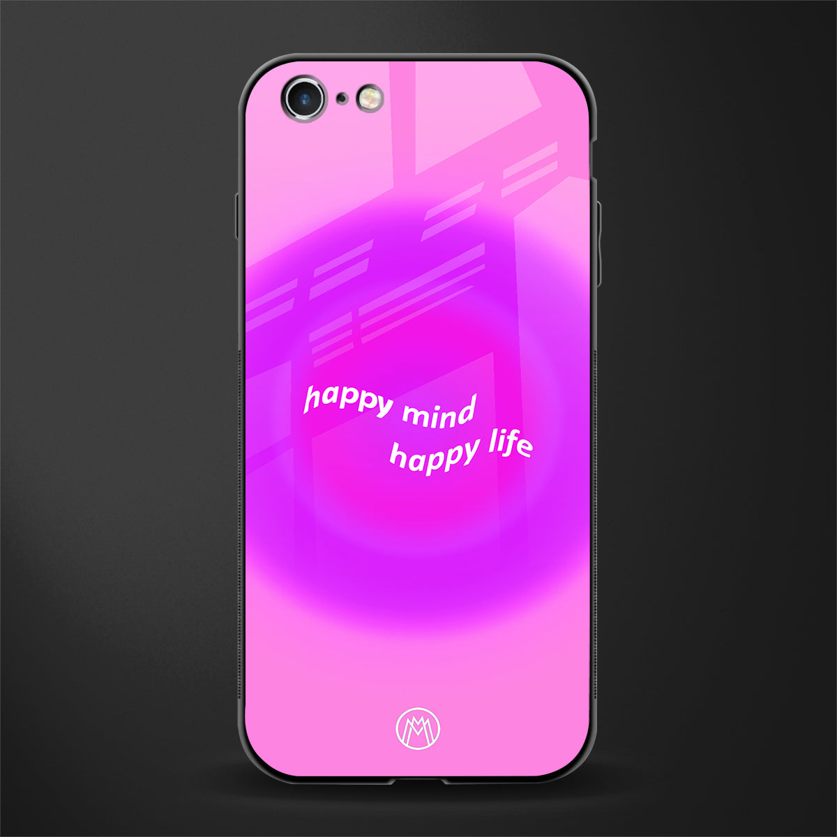 happy mind glass case for iphone 6 image