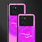 happy mind back phone cover | glass case for iQOO 9 Pro