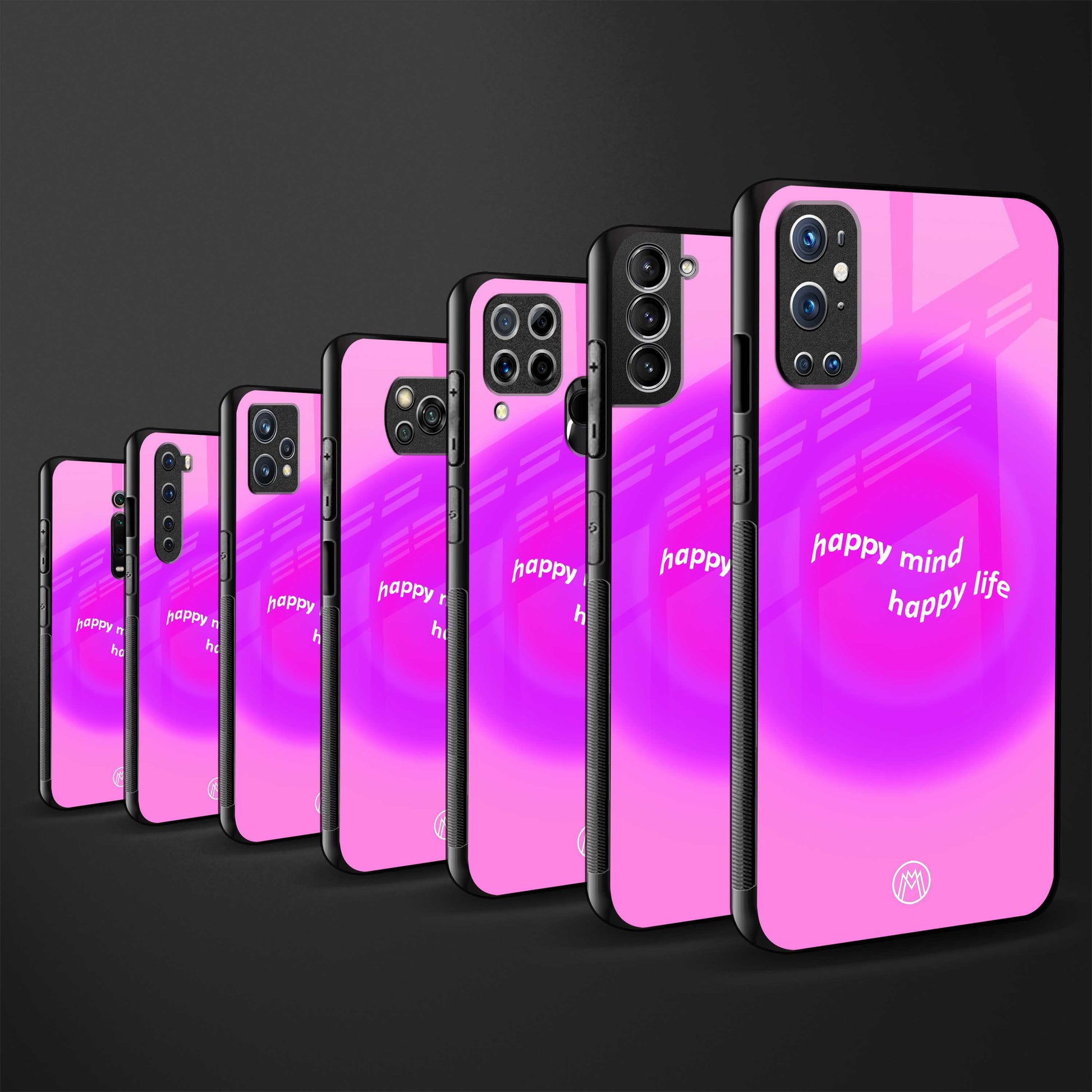 happy mind glass case for iphone xs max image-3