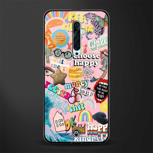 happy summer collage glass case for oppo reno 2z image