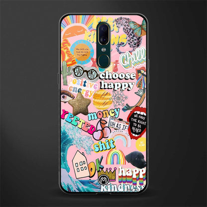 happy summer collage glass case for oppo a9 image