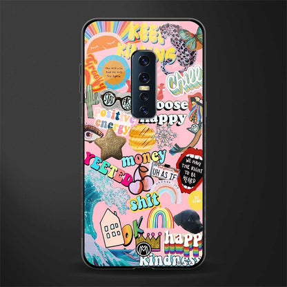 happy summer collage glass case for vivo v17 pro image