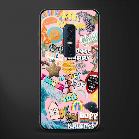 happy summer collage glass case for vivo v17 pro image