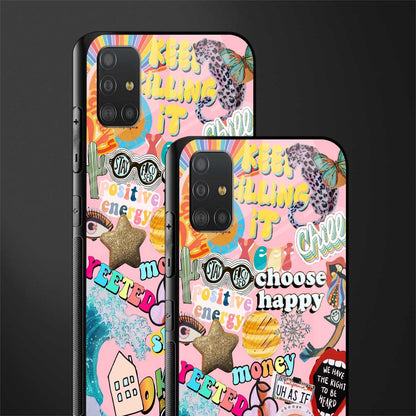 happy summer collage glass case for samsung galaxy a51 image-2