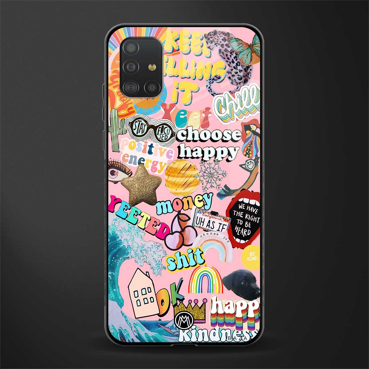 happy summer collage glass case for samsung galaxy a51 image