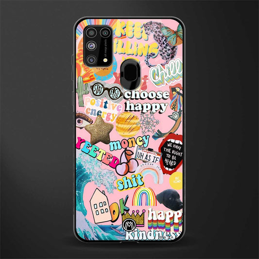 happy summer collage glass case for samsung galaxy m31 image
