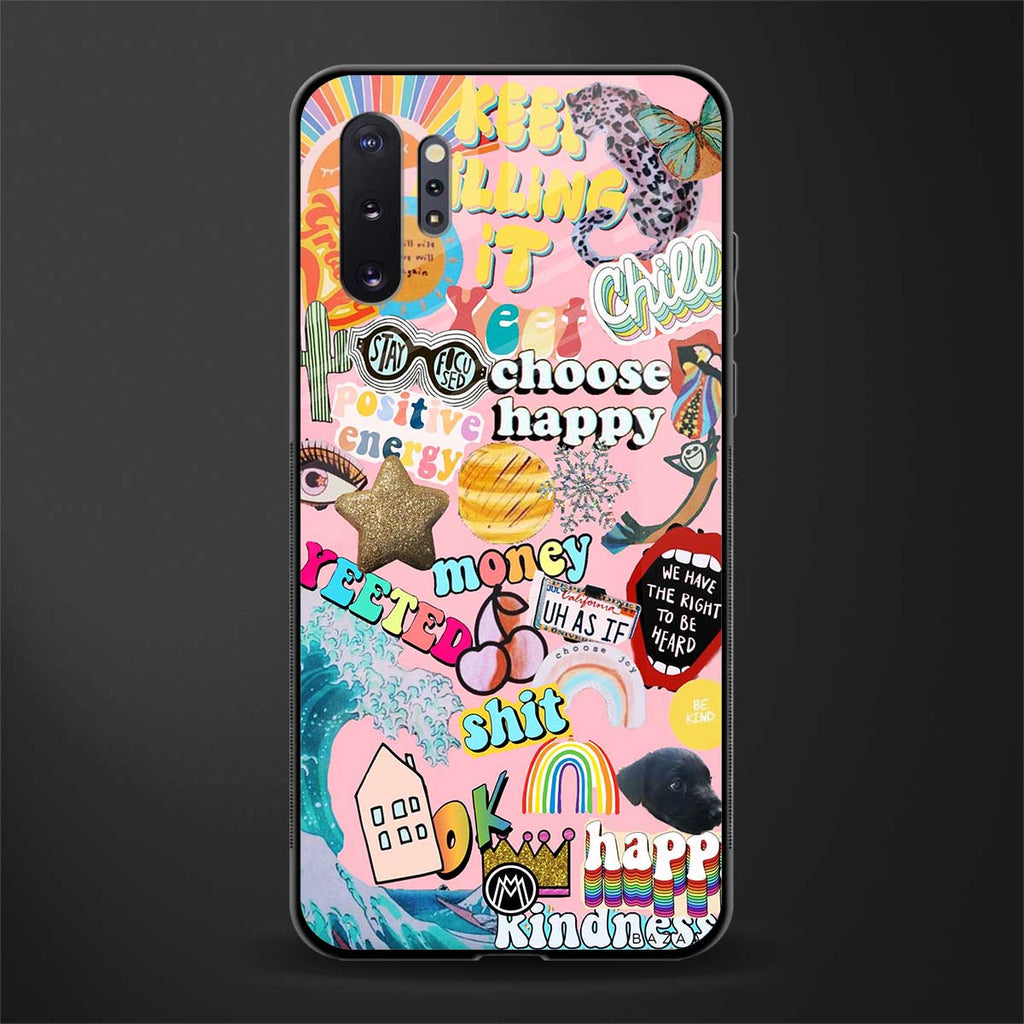 happy summer collage glass case for samsung galaxy note 10 plus image