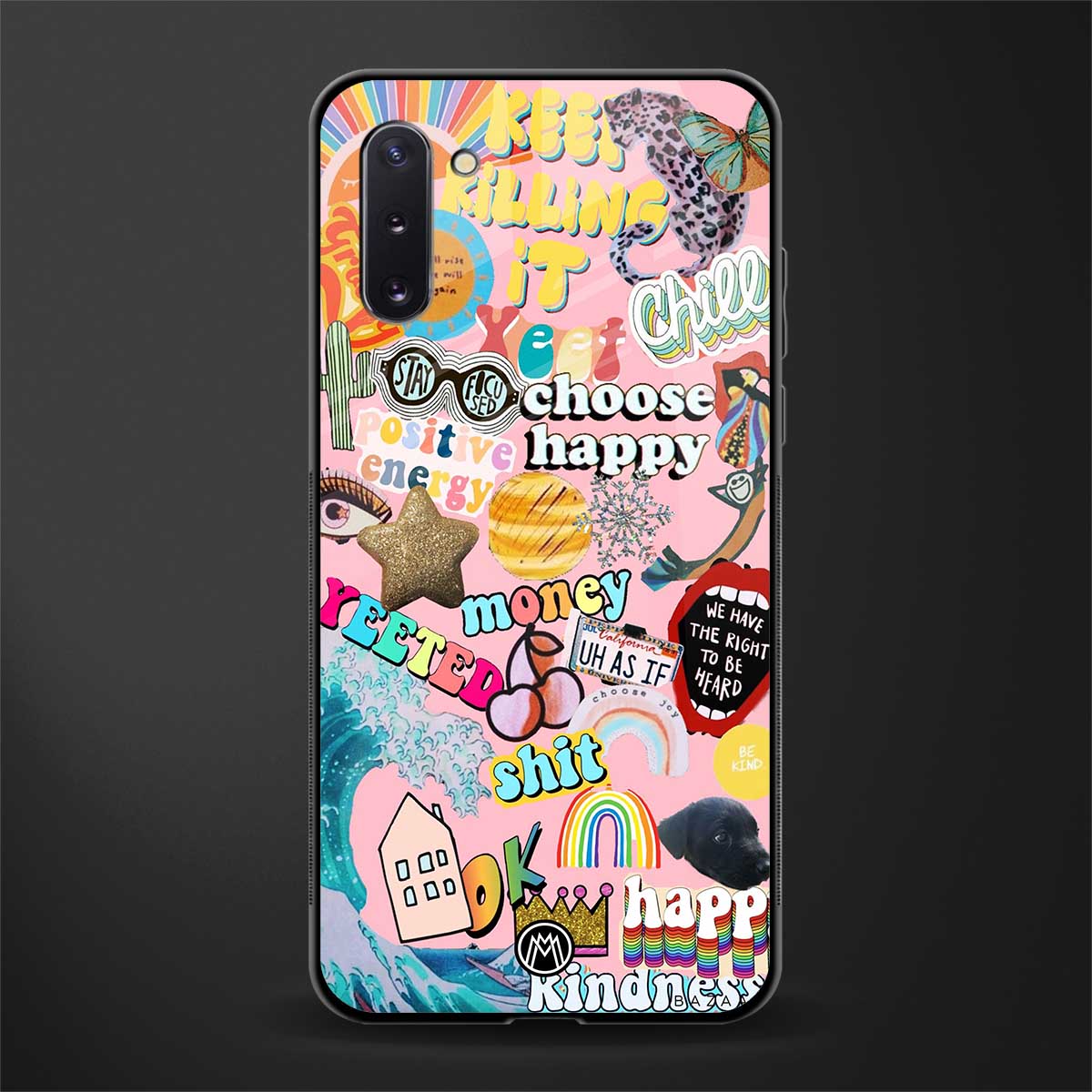 happy summer collage glass case for samsung galaxy note 10 image