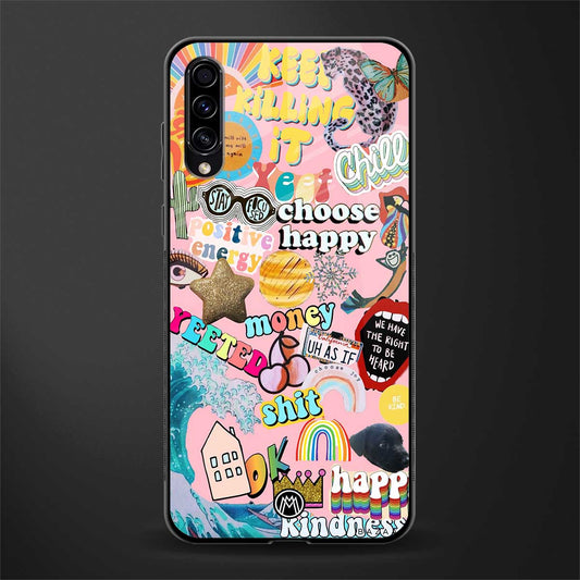 happy summer collage glass case for samsung galaxy a70 image
