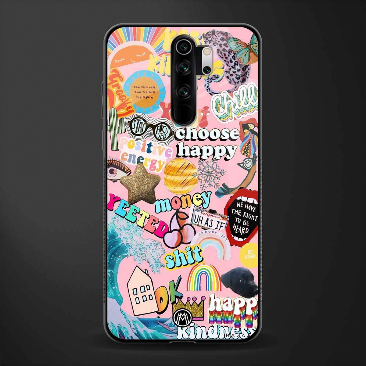 happy summer collage glass case for redmi note 8 pro image