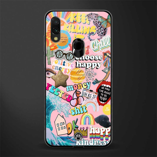 happy summer collage glass case for redmi y3 image