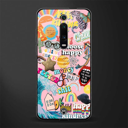 happy summer collage glass case for redmi k20 image