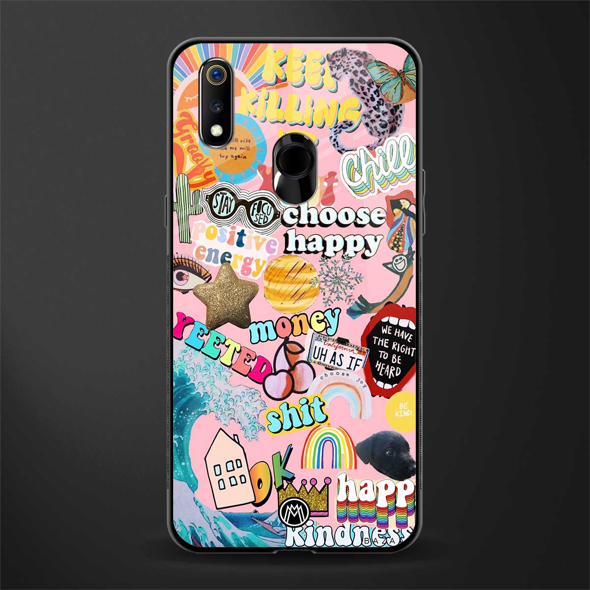 happy summer collage glass case for realme 3 pro image