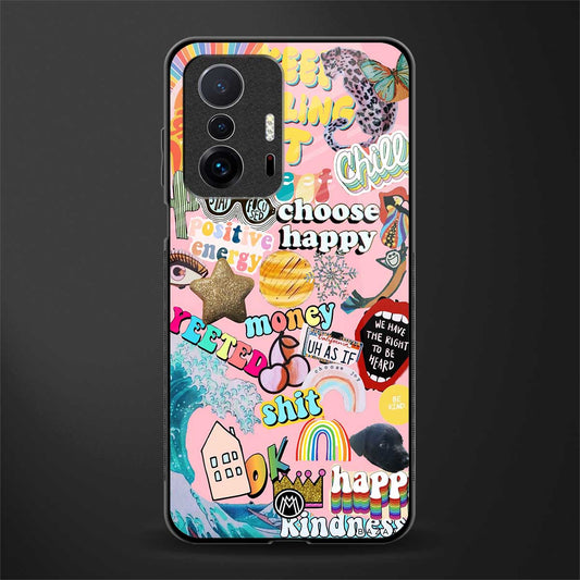 happy summer collage glass case for mi 11t pro 5g image