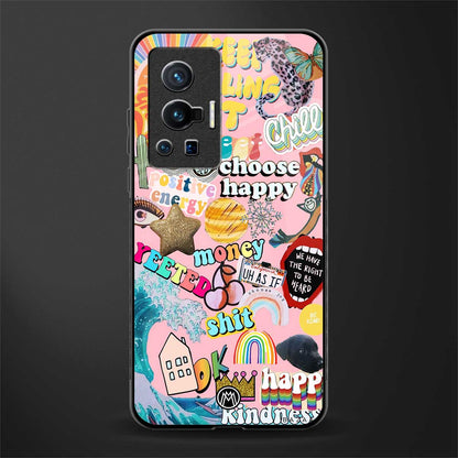 happy summer collage glass case for vivo x70 pro image