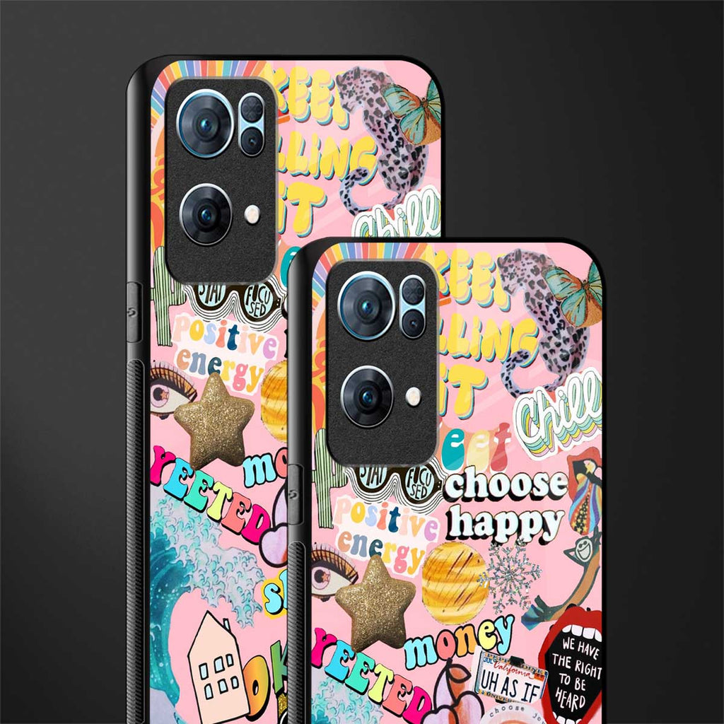 happy summer collage glass case for oppo reno7 pro 5g image-2